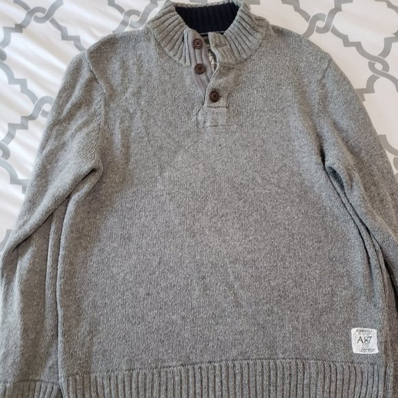 Aeropostale 1/4 Button Sweater